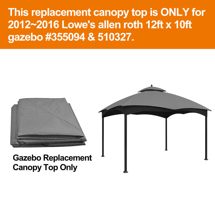 Arlmont & Co. Moguel Replacement Canopy Top for 10ft. W x 12ft. D Allen